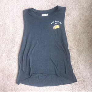 Hollister Muscle Taco Tank Size med